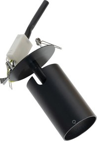 Spot modern integrat negru GU10 50mm - Chels