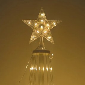 Decorațiune de Crăciun LED RGBW pentru exterior, reglabilă, LED/4W/230V, 180 cm, IP44 + telecomandă