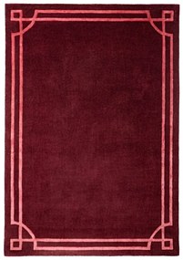 Covor burgundy țesut manual din lână 200x290 cm Gatsby – Flair Rugs