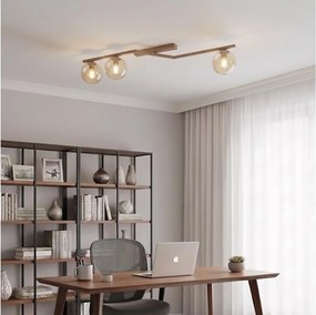 Plafonieră NATON 3xE14/10W/230V bej/fumuriu bej