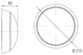 Aplică LED de exterior cu senzor LED/12W/230V 3000/4000/6500K IP65