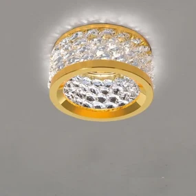Spot incastrabil dimabil, cristal K10 Korb auriu Str 10-461 gold/EBL OR