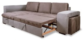 Coltar Extensibil Cu Lada Bata, Stanga, 5 Locuri, 267 X 153 Cm
