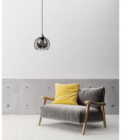 Lustră pe cablu SOLO BLACK 1xE27/60W230V neagră/aurie