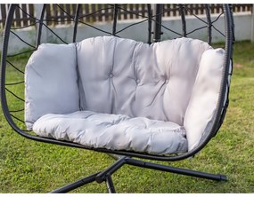 Happy Green Fotoliu suspendat din rattan Villa Big, 120 x 110 x 200 cm