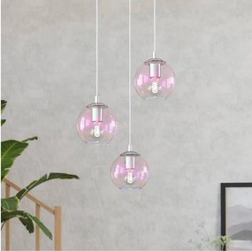 Eglo 901921 - Lustră suspendată pe cablu ARISCANI 3xE27/60W/230V crom lucios