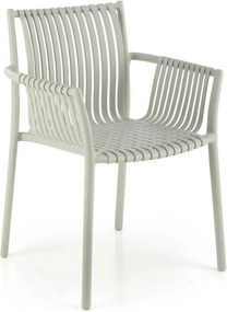 Scaun K492, gri, polipropilen, 60X56X84 cm