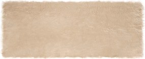 vidaXL Covor din Lână Faux Tafalla Bej 80 x 200 cm Poliester
