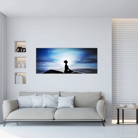 Tablou - Femaia meditând (120x50 cm)