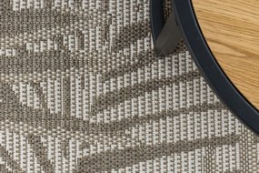 Covor sisal Floorlux 20504 Frunze gri si şampanie Junglă