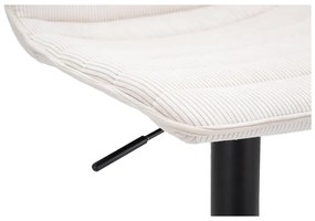 Scaun de bar alb/negru cu înălțime ajustabilă (înălțime șezut 61 cm) Malia – Mauro Ferretti