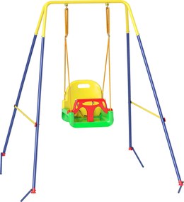 AIYAPLAY Leagăn de grădină pentru copii Leagăn pentru bebeluși 3 în 1 Verde | Aosom Romania