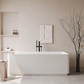 Cada acril freestanding Linea Pure, Alb, 170 cm