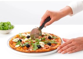 Cutit pentru pizza Brabantia Tasty+ 1008888, Orificiu de agatat, Otel calit, Gri inchis
