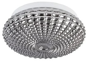 Plafoniera baie moderna 30cm IP44 Clam sticla fumurie NVL-9738254