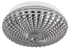 Plafoniera baie moderna 30cm IP44 Clam sticla fumurie NVL-9738254