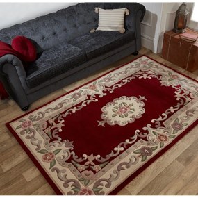 Covor din lână Flair Rugs Aubusson, 150 x 240 cm, roșu