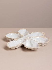 Platou pentru stridii din ceramică, 26×25 cm, "Sea Flower"