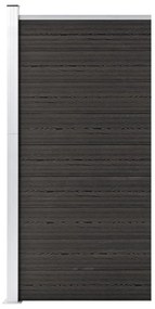 vidaXL Panou de gard, gri, 95x186 cm, WPC