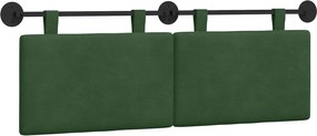 vidaXL Cap de pat suspendat Pe perete Verde Junglă 150 x 55 x 5 cm