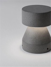 Stalp exterior din ciment IP65 LED Lua H-22cm