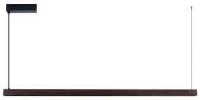 Immax NEO 07302L-LED MADEIRA, lustră suspendată pe cablu, reglabilă, 44W/230V, Wi‑Fi Tuya, 202 cm, finisaj nuc