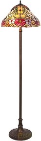 Lampadar, lampa de podea, sticla Tiffany, Mirella 8088RX