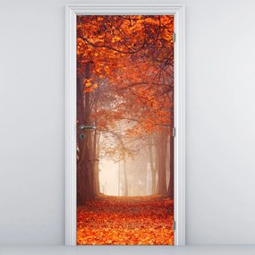 Fototapet pentru ușă - Pădurea toamna (95x205cm)