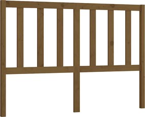 vidaXL Tăblie de pat, maro miere, 141x4x100 cm, lemn masiv de pin