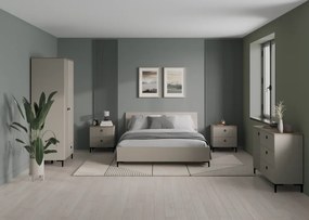 Comodă, stejar Taupe/stejar silverjack, DOMCA 1D3S