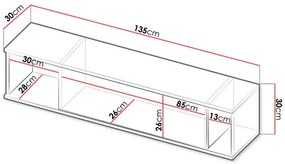 Dulap de perete SZ WISZ Moroneza MR06 (Alb) . 1106313