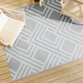 vidaXL Covor de exterior, ARAKIL gri, 160x230 cm, PP