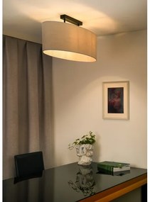 Lustră aplicată Duolla OVAL 2xE27/15W/230V gri