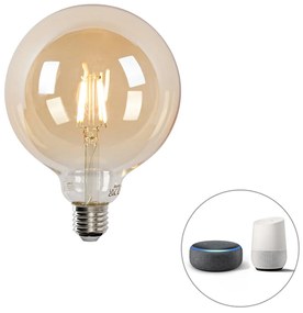 Lampă LED Smart E27 reglabilă în Kelvin G125 goldline 4,9W 470 lm 1800-4000K