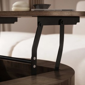 Mazzoni FRIDA Nuc Elegant – MĂSUȚĂ DE CAFEA MODERNĂ CU BLAT RABATABIL ȘI SPAȚIU DE DEPOZITARE