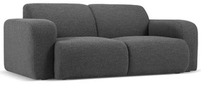 Canapea gri închis cu tapițerie din stofă bouclé 170 cm Molino – Micadoni Home