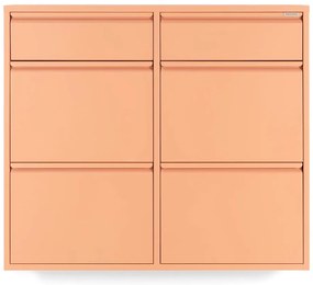 Pantofar somon cu deschidere înclinată din metal 98x86x15 cm Billy – Spinder Design