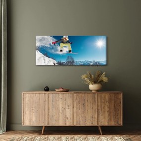 Tablou - Snowboarder (120x50 cm)
