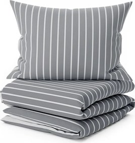 Povlečení z Renforcé bavlny CAPRIVI šedé knoflík Dimensiune lenjerie de pat: 70 x 90 cm | 140 x 200 cm