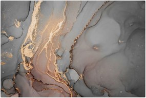Tablou - Marmură gri-auriu (90x60 cm)