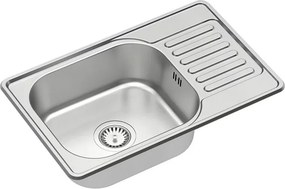 Chiuveta inox incastrata Quadron Pop Eddie 111 inox satinat 66x42 cm
