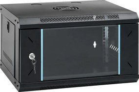 vidaXL Dulap de rețea montat pe perete 6U 19" IP20 53x40x30 cm