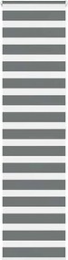 vidaXL Jaluzea tip zebra gri închis lățime țesătură 60,9 cm poliester