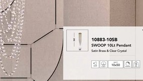 Lustra spectaculoasa pentru casa scarii sau hol Swoop 10LT