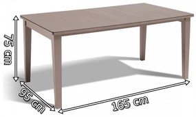 Set mobilier de grădină Futorini 4+1 cappuccino