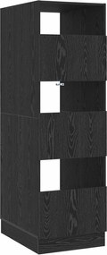 vidaXL Dulap de rufe Stejar Negru 50 x 68 x 162 cm Lemn compozit