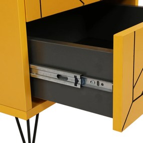 Măsuță de noptieră Luna Yellow