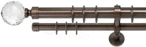 Galerie dubla - KULA CRISTAL - 35/25 - BRONZ (Alege marime: 240 cm)