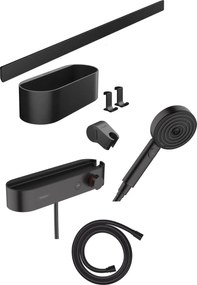 Hansgrohe WallStoris baterie de duș perete cu termostat negru 24250670