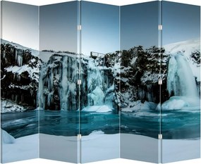 Paravan - Cascade înghețate (210x170 cm)